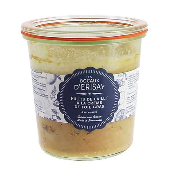 Filets de caille à la crème de foie gras 450g