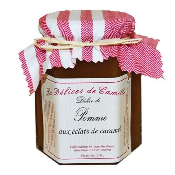Confiture de pomme aux éclats de caramel 310g