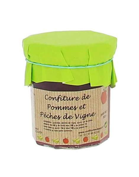 Confiture pomme et pêches de vigne 180g Dolique