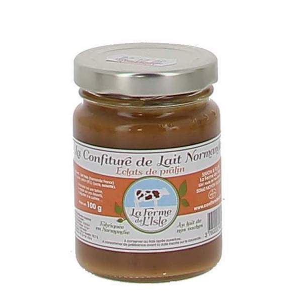 Confiture de lait aux éclats de pralin 100g