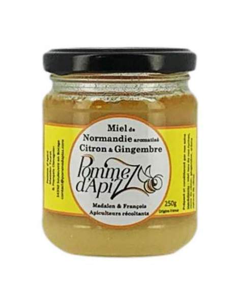 Miel citron gingembre Pomme d'apizz 250gr