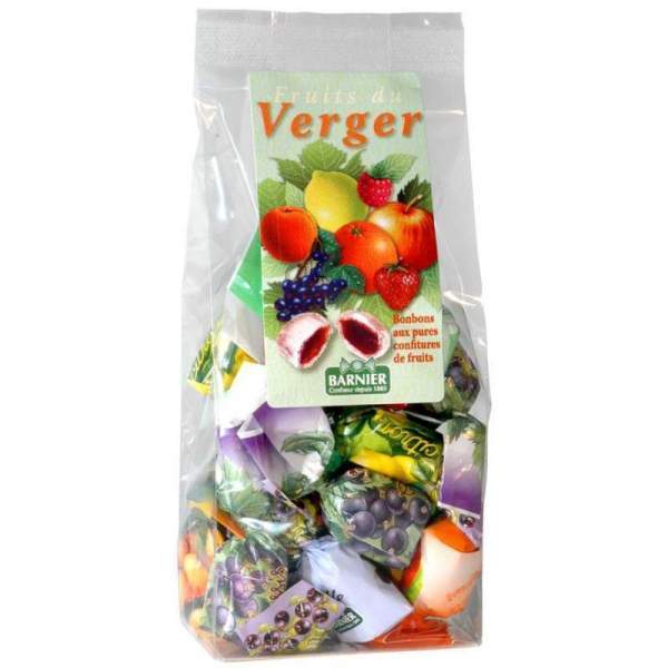 Sachet bonbons fruits du verger Barnier 200 gr