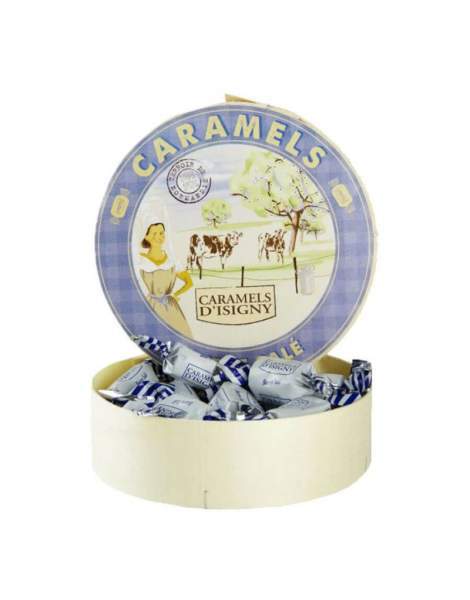 Caramels d'Isigny beurre salé Boite Camembert 250 gr