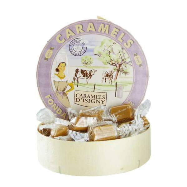 Caramels d'Isigny fondant beurre salé Boite Camembert 150 gr
