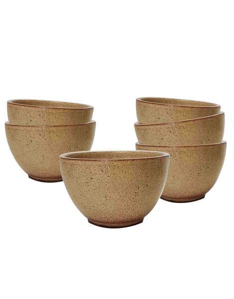 6 Bolées à cidre en grès rustiques 20cl Poterie Turgis