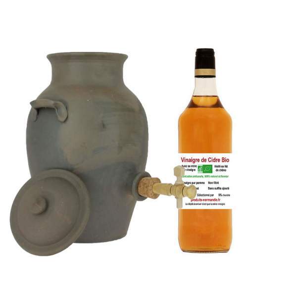 Vinaigre de cidre bio non pasteurisé sans sulfite 1L