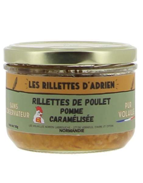 Rillettes de poulet pommes caramélisées Adrien & Cie 180g