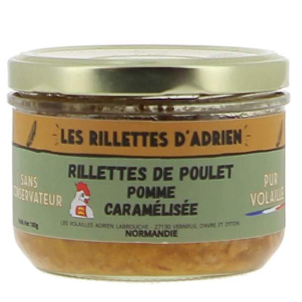 Rillettes de poulet pommes caramélisées Adrien & Cie 180g