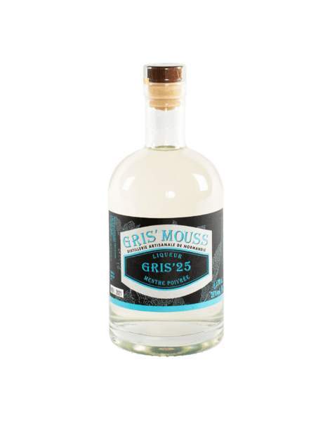 Liqueur de menthe poivrée Gris'25 Gris'Mouss 70cl 25%