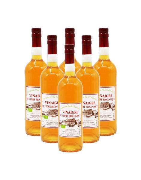 Lot de vinaigres de cidre bio non filtré non pasteurisé 6x75cl Galotière