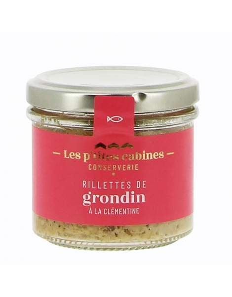 Rillettes de grondin à la clémentine - Les p'tites cabines 90g