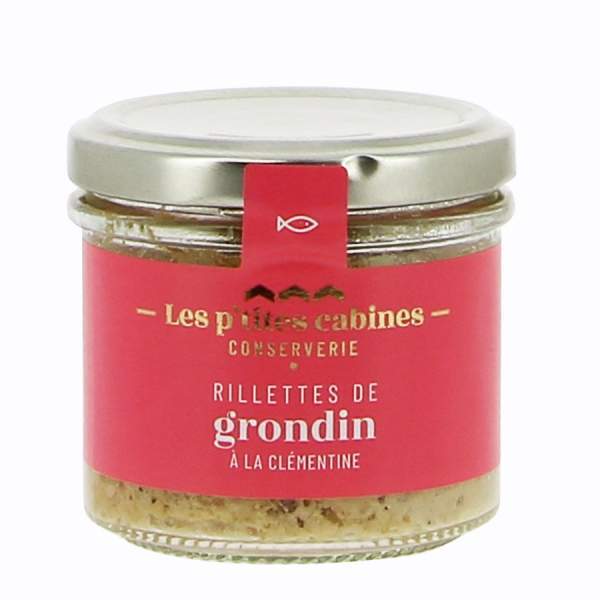 Rillettes de grondin à la clémentine - Les p'tites cabines 90g