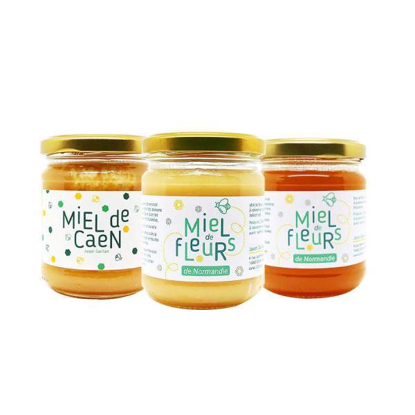 Lot de 3 Miels normands Ubie 250g