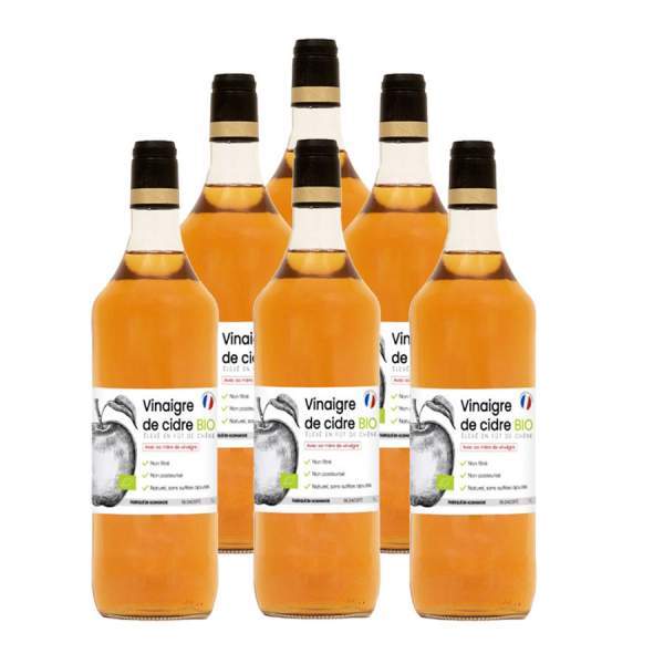 Vinaigre de cidre bio avec mère de vinaigre 1L