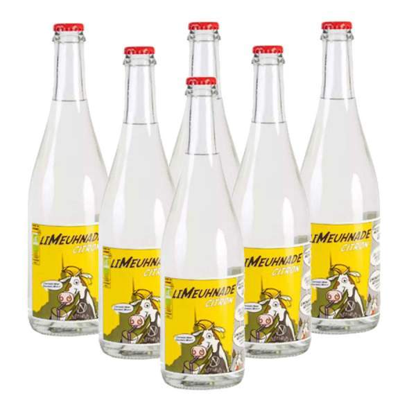 Lot de 6 limonades LiMeuhnade bio citron 75cl