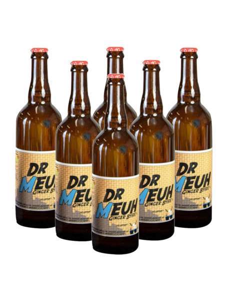 Lot de 6 Dr Meuh Ginger beer sans alcool 75cl Solibulles