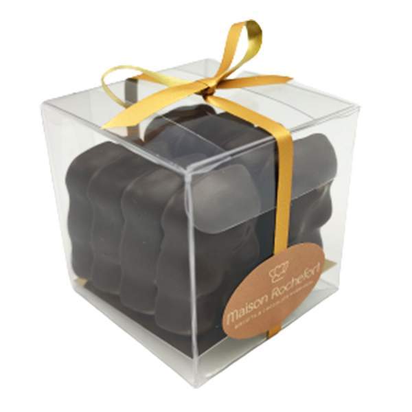Cube 8 oursons guimauve au chocolat noir Maison Rochefort 50g