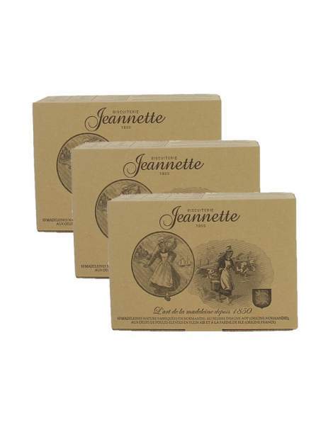 Lot de madeleines nature Jeannette 3x250g