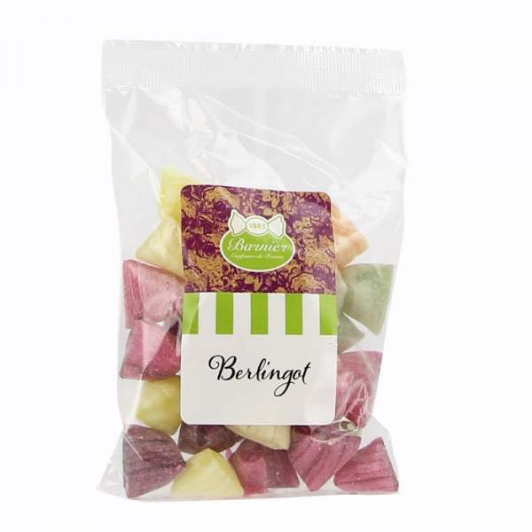 Sachet de Berlingots aromatisés aux fruits Bonbon Barnier 100g
