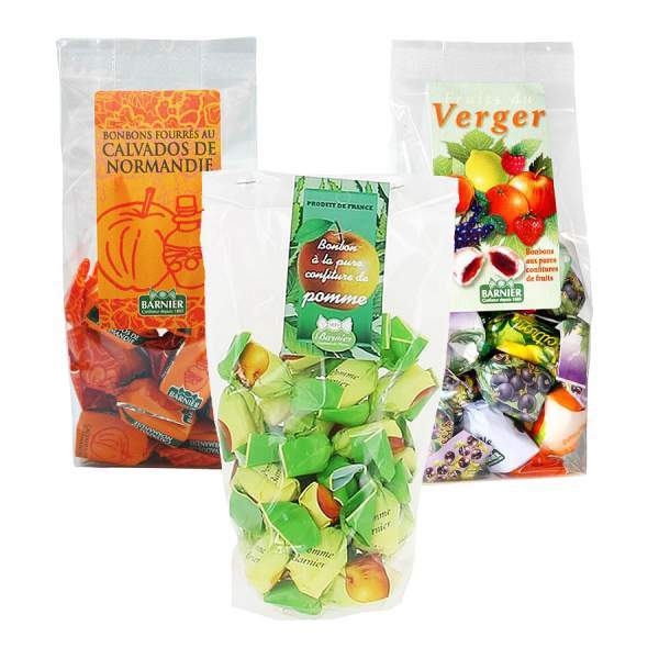 Sachet bonbons fruits du verger Barnier 200 gr