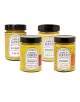 Lot de 4 moutardes Dupont 3x195g