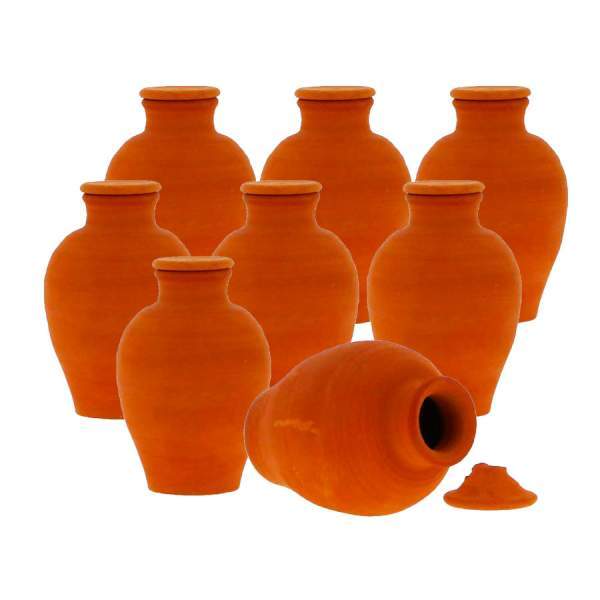 Lot de 8 Olla à enterrer 25cl - Poterie Turgis