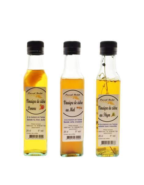 Lot de 3 vinaigres de cidre Bodet 3x100g