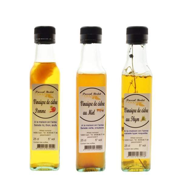 Lot de 3 vinaigres de cidre Bodet 3x100g
