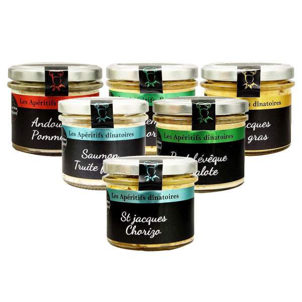 Lot de 6 apéritifs dinatoires père Roupsard 100g