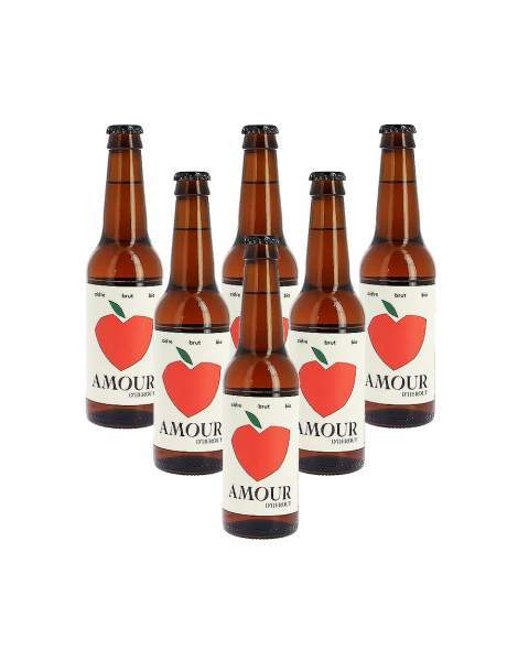Pack cidre amour d'Hérout amour bio 6x33cl
