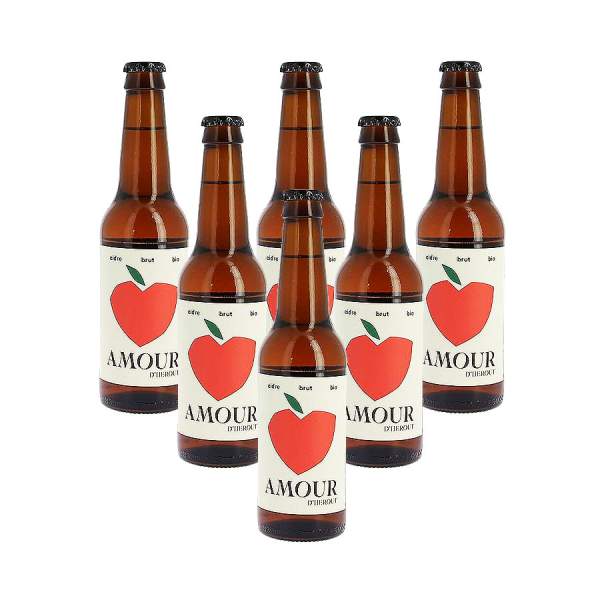 Pack cidre amour d'Hérout amour bio 6x33cl