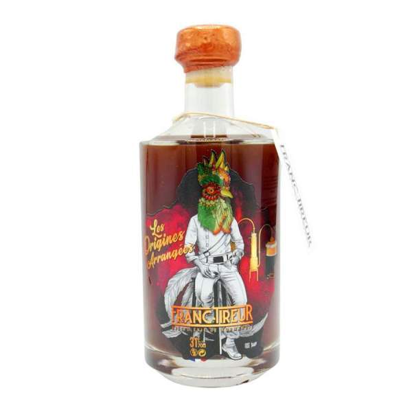 Rhum café vanille noisette bio "Les Origines Arrangées" - Franc-Tireur 70cl 31%