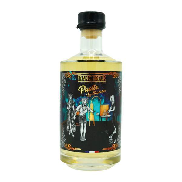 Pastis"Les triplettes" Franc-Tireur 70cl 45%
