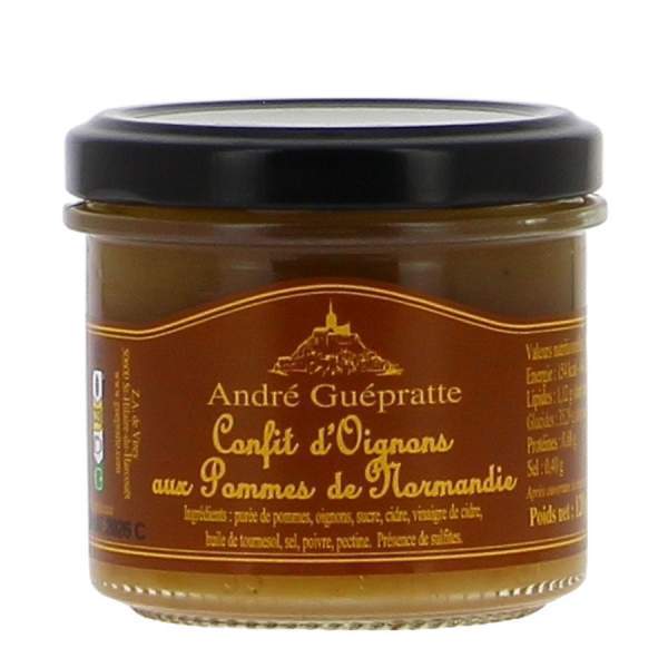 Confit d'oignons aux pommes 120g Guépratte