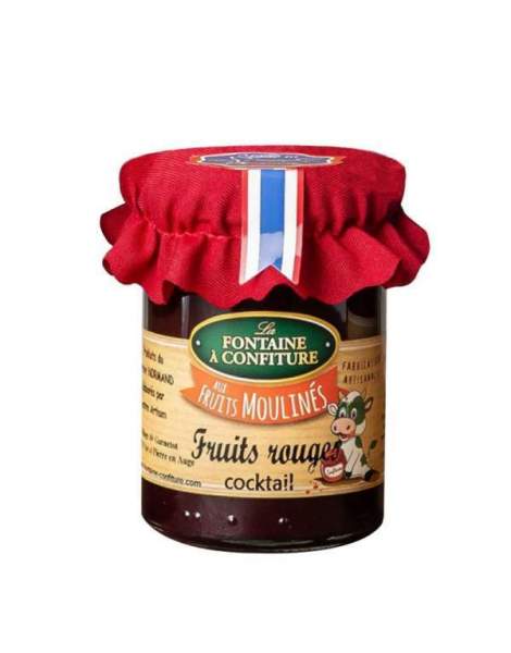 Confiture moulinée aux fruits rouges La fontaine à confiture 230g