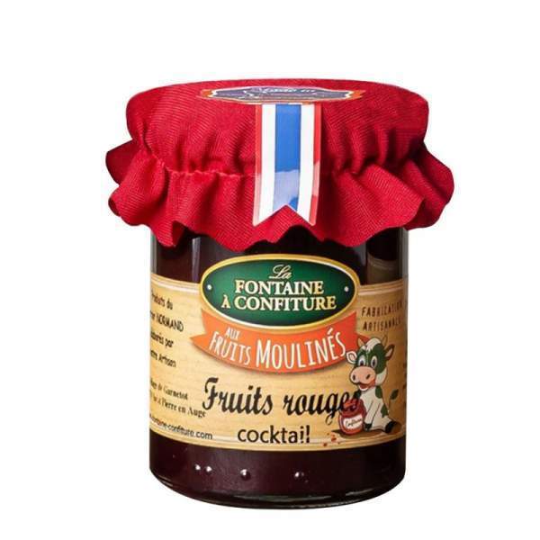 Confiture moulinée aux fruits rouges La fontaine à confiture 230g