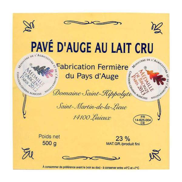 Pavé d'Auge Fermier ST HIPPOLYTE 500g